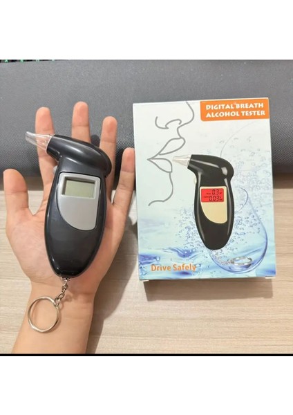 Taşınabilir Dijital Nefes Analizi Cihazı, Pille Çalışır, Kan Alkol Ölçer Oranı