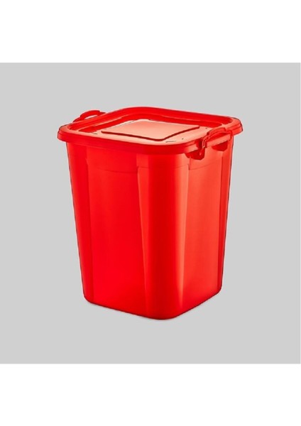 Kare Renkli Saklama Kabı 35LT, Dayanıklı ve Şık Saklama Çözümü