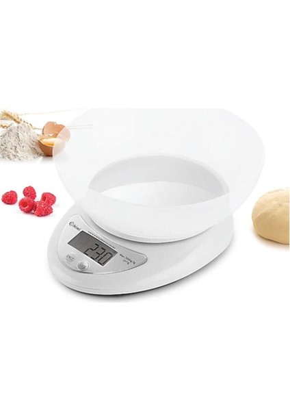 Dijital Mutfak Terazisi 5 kg Taşıma Kapasiteli Hassas Ölçüm Sağlayan Pratik Araç