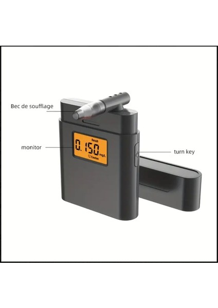 Yüksek Hassasiyetli Dijital Alkolektör, LCD Ekranlı, Güvenilir ve Kolay Kullanım