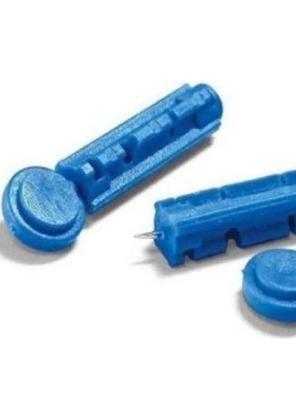 Mavi 28G Parmak Delme Iğnesi, Tekli, Steril, 500 Adet