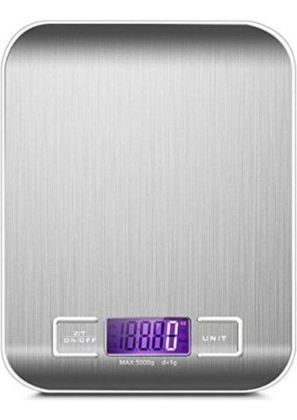 Paslanmaz Çelik Dijital Gıda Ölçeği 1g-5kg Hassas LCD Ekran Mutfak Terazisi fırsatları