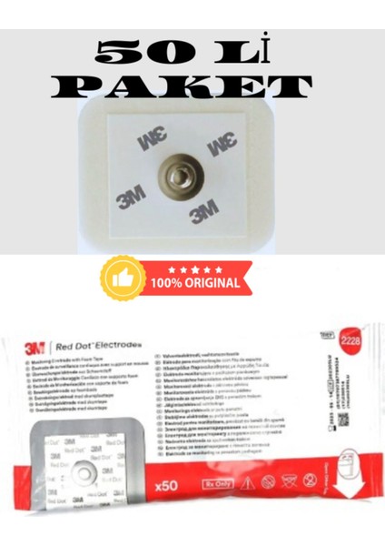 Yüksek Kaliteli Ekg Elektrodu 50'li, Güvenli ve Hassas Izleme Için Uygun