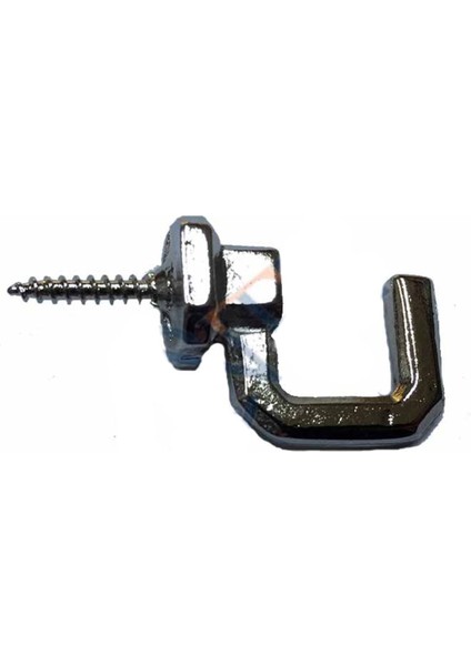 Büyük Vidalı Kanca, 15X23MM, Nikel, Dayanıklı ve Şık Askı Seti