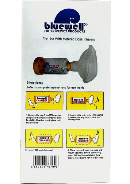 Sarı Çocuk Inhale Cihazı, 1-5 Yaş, Güvenli ve Kolay Kullanım