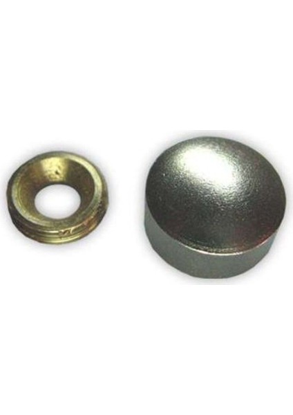 20 mm Bakır Vida Kapama Kapağı, 100 Adet, Siyah Renk