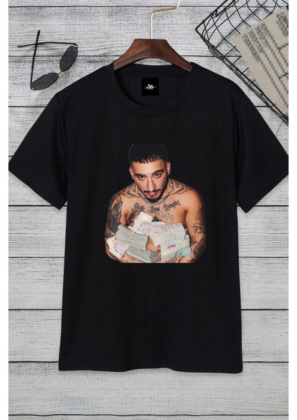 Unisex Uzi El Chavo Baskılı Oversize %100 Pamuk Boyfriend T-Shirt