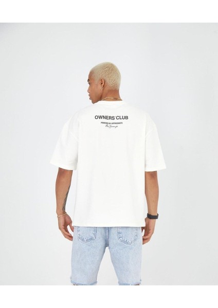 Göğüs Detaylı Represent Owners' Club Baskılı Oversize Pamuk T-Shirt fiyatları