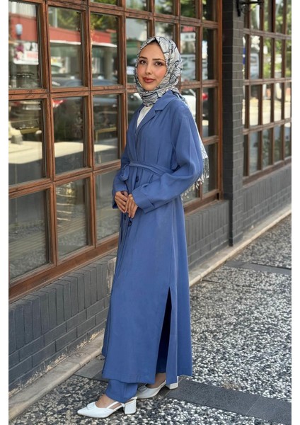 Nurcan Çetin Pantolonlu Takım 25421 Indigo fiyatları