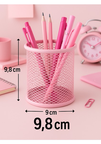 Perfore File Toz Pembe Kalemlik