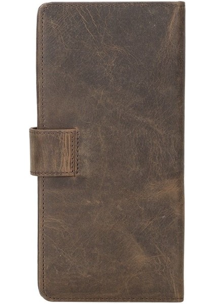 Mulvxurg URG02 Coppet 6.7 Inch Uyumlu Deri Kartlıklı Kılıf G2 Kahve (Mulvix) modelleri