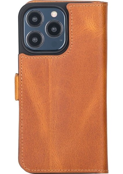 Mulvxurg URG02 Apple Iphone 13 Pro Uyumlu Deri Cüzdanlı Kılıf Karamel (Mulvix) modelleri