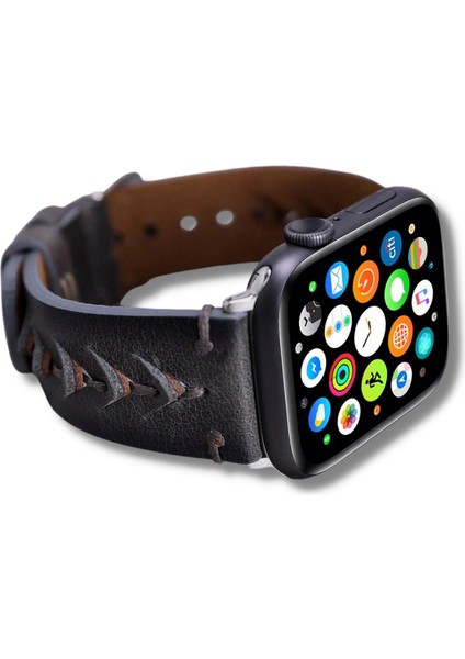 Mulvxurg URG02 Apple Watch Uyumlu Deri Kordon 42-44-45MM Boras VS4EF (Mulvix)
