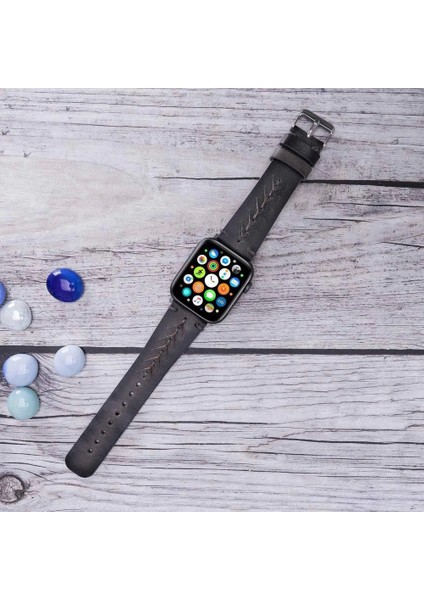 Mulvxurg URG02 Apple Watch Uyumlu Deri Kordon 42-44-45MM Boras VS4EF (Mulvix) fırsatları
