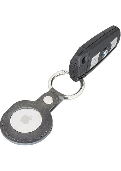 Mulvxurg URG02 Apple Airtag Uyumlu Deri Anahtarlık, TN18EF Gri (Mulvix) fiyatları