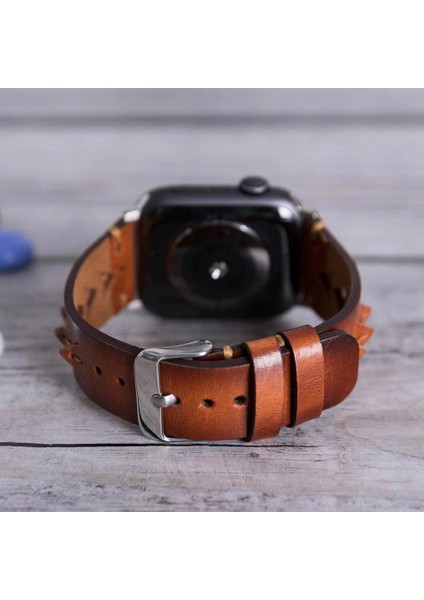 Mulvxurg URG02 Apple Watch Uyumlu Deri Kordon 42-44-45MM RST2EF Boras (Mulvix) modelleri