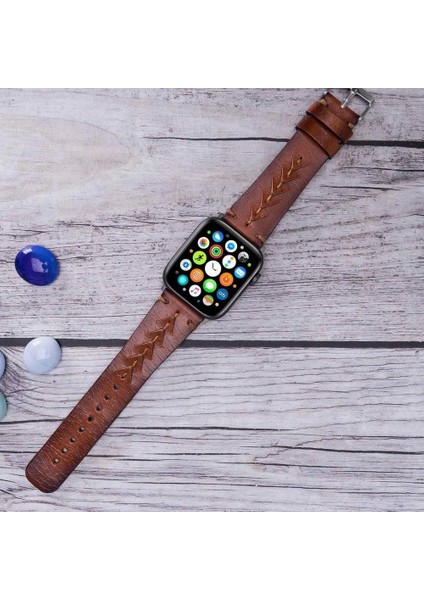 Mulvxurg URG02 Apple Watch Uyumlu Deri Kordon 42-44-45MM RST2EF Boras (Mulvix) fırsatları