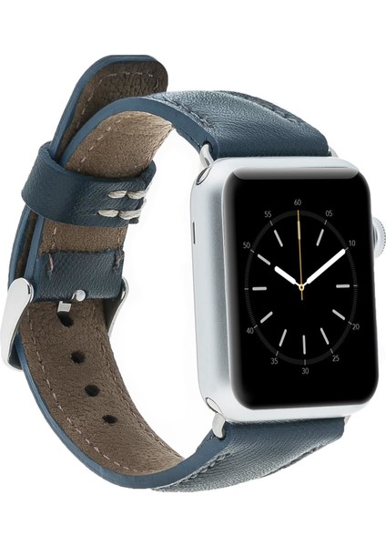 Mulvxurg URG02 Apple Watch Uyumlu Deri Kordon 38-40-41MM Snb Lacivert (Mulvix)