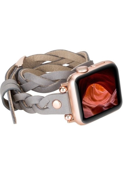 Mulvxurg URG02 Apple Watch Uyumlu Deri Kordon Peggy 38-40-41MM Dtrtrst9 (Mulvix)