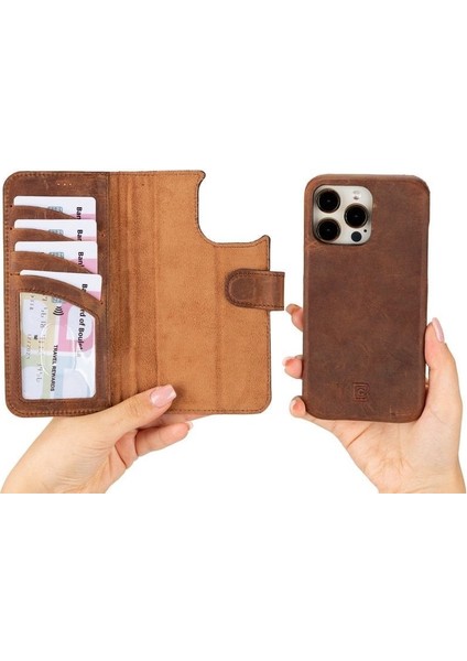 Mulvxurg URG02 Apple Iphone 15 Pro Uyumlu Deri Cüzdanlı Kılıf F360 G2 (Mulvix) fiyatları