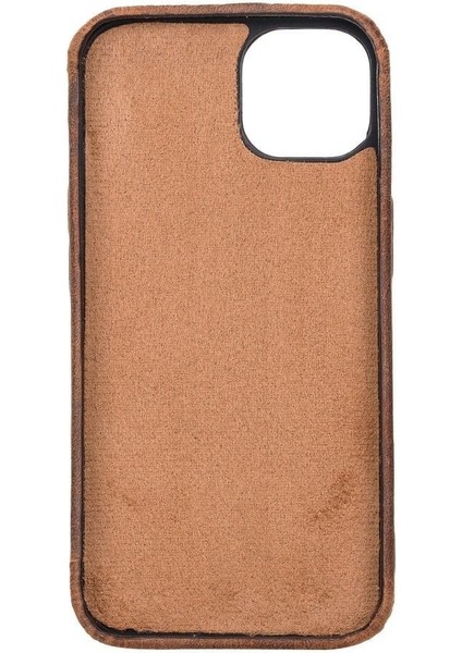 Mulvxurg URG02 Apple Iphone 13 Mini Uyumlu Deri Arka Kapak Rock G2 Kahverengi (Mulvix) modelleri