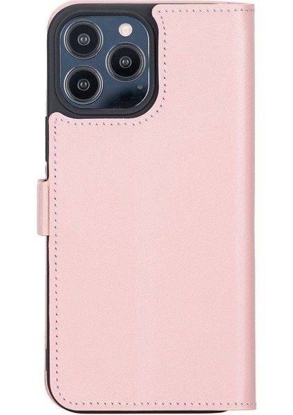 Mulvxurg URG02 Apple Iphone 13 Pro Max Uyumlu Deri Cüzdanlı Kılıf Toz Pembe (Mulvix) modelleri