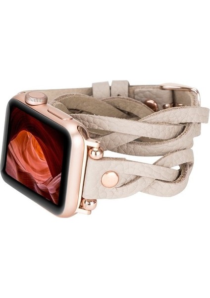 Mulvxurg URG02 Apple Watch Uyumlu Deri Kordon Peggy 38-40-41MM Dtrterc3 (Mulvix)