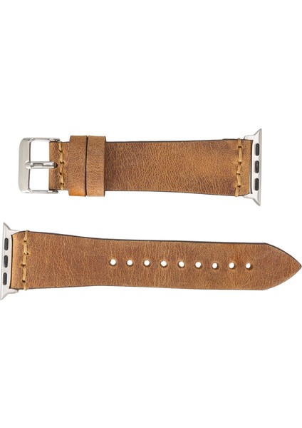 Mulvxurg URG02 Apple Watch Uyumlu Deri Kordon 38-40-41MM G19-BA7 Taba (Mulvix) fırsatları
