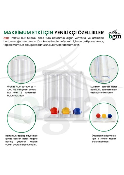 Yüksek Kaliteli Solunum Egzersiz Seti, 4'lü Paket, Sağlıklı Nefes Destekleyici modelleri