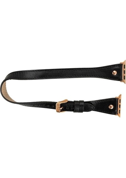 Mulvxurg URG02 Apple Watch Uyumlu Deri Kordon 42-44-45MM Dt Rg Rst1 (Mulvix) modelleri