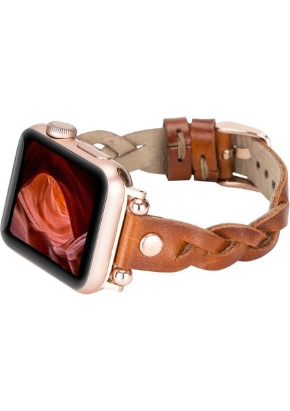 Mulvxurg URG02 Apple Watch Uyumlu Deri Kordon Wanda 38-40-41MM Rt RST2E (Mulvix) modelleri