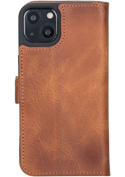 Mulvxurg URG02 Apple Iphone 13 Uyumlu Deri Cüzdanlı Kılıf Karamel (Mulvix) modelleri