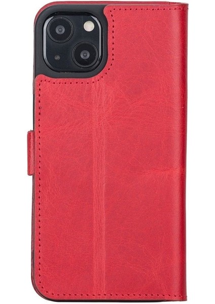 Mulvxurg URG02 Apple Iphone 13 Uyumlu Deri Cüzdanlı Kılıf Nar Çiçeği (Mulvix) modelleri