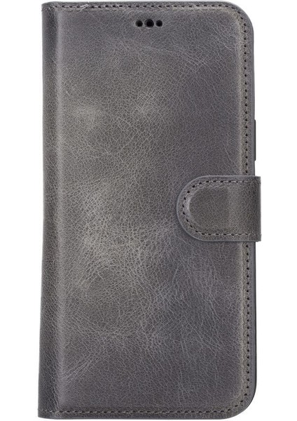 Mulvxurg URG02 Apple Iphone 14 Plus Uyumlu Deri Cüzdanlı Kılıf Mwwn VS4EF Gri (Mulvix) fırsatları