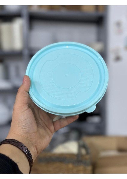 Beyaz Plastik Kapaklı Saklama Kabı, Sağlam ve Hafif, Çok Amaçlı 100 ml