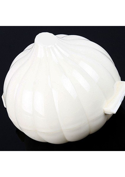 Kapaklı Mini Sarımsak Saklama Kabı, Dekoratif, Sert Plastik, Ekru, Şık ve Kullanışlı fiyatları