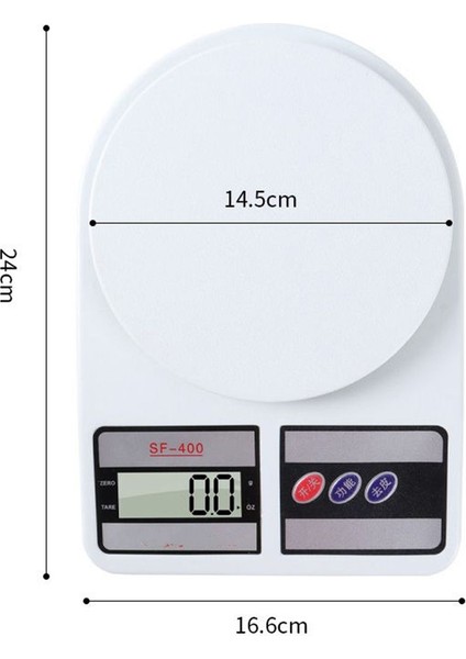 Dijital Plastik Hassas Terazi LCD Ekran 10 kg Mutfak Tartısı Pil Dahil indirimleri