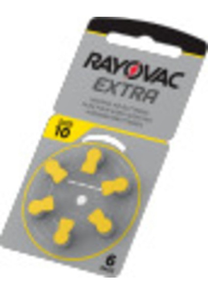 Işitme Cihaz Pili 6'lı Paket, Yüksek Kalite, Uzun Ömürlü ve Güvenilir Performans