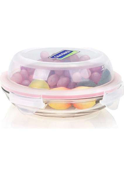 Şeffaf Cam Saklama Kabı 350 Ml, Dayanıklı ve Şık Mutfak Ürünü