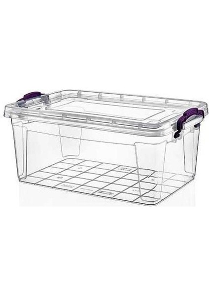 Büyük Dikdörtgen Saklama Kabı, Beyaz, 13,7 Litre, Çok Amaçlı ve Dayanıklı