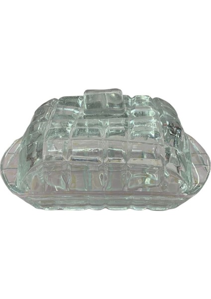 Gri Cam Tereyağlık ve Tereyağ Kabı, Şık ve Kullanışlı Mutfak Aksesuarı