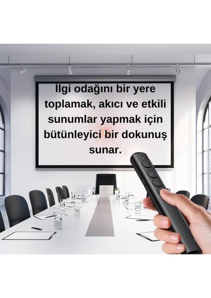 Kırmızı Lazerli 100M Kablosuz Projeksiyon Sunum Kumandası modelleri