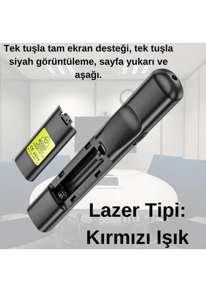 Kırmızı Lazerli 100M Kablosuz Projeksiyon Sunum Kumandası indirimleri