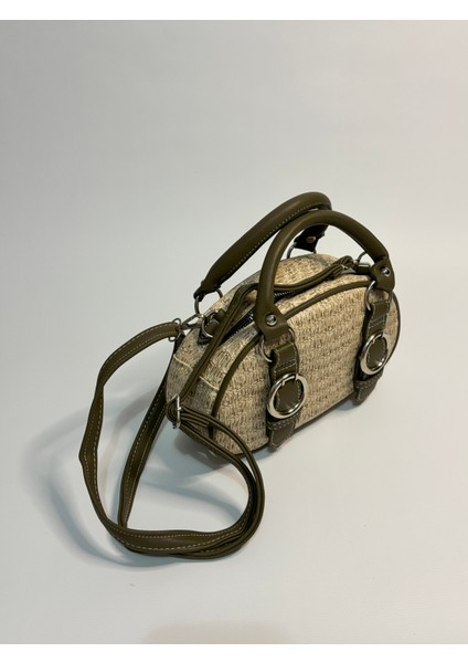 Isabel Yeşil Hasır Detaylı Mini Kadın Kol ve Omuz Çantası fiyatları