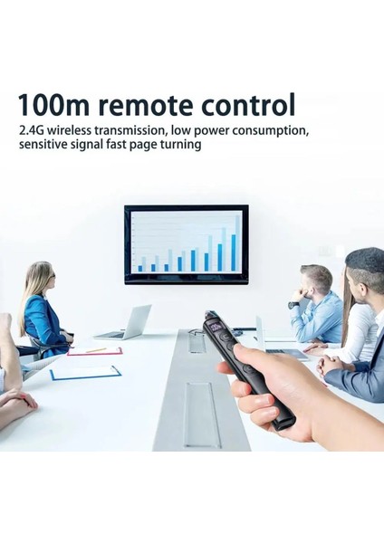 Dijital Ekranlı, Şarjlı Lazer Sunum Kumandası, Güç Göstergeli, Slayt ve Powerpoint Kullanımına Uygun indirimleri