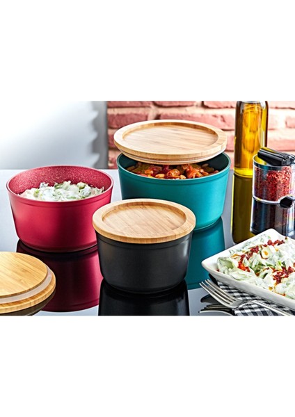 Kırmızı Granit Vakumlu Saklama Kabı, 14 Cm, Dayanıklı ve Şık Tasarım fiyatları