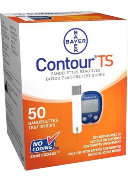 Glikoz Test Stribi Contour Ts 50'li, Güvenilir ve Kolay Kullanım Sağlar. fiyatları