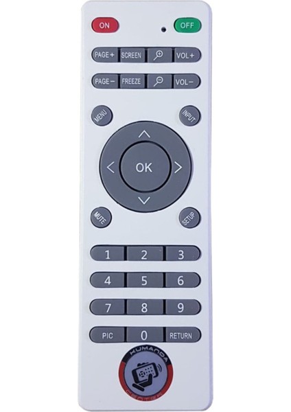 Beyaz Projeksiyon Kumandası, Acer P1201 Uyumlu, Kolay Kullanım