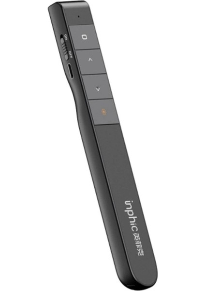 Kırmızı Lazerli Şarjlı Projeksiyon Multimedya Sunum Uzaktan Kumanda Siyah