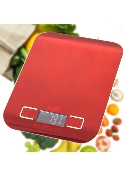 Hassas Dijital Mutfak Tartısı 5 Kg LED Ekran Yüksek Doğruluk